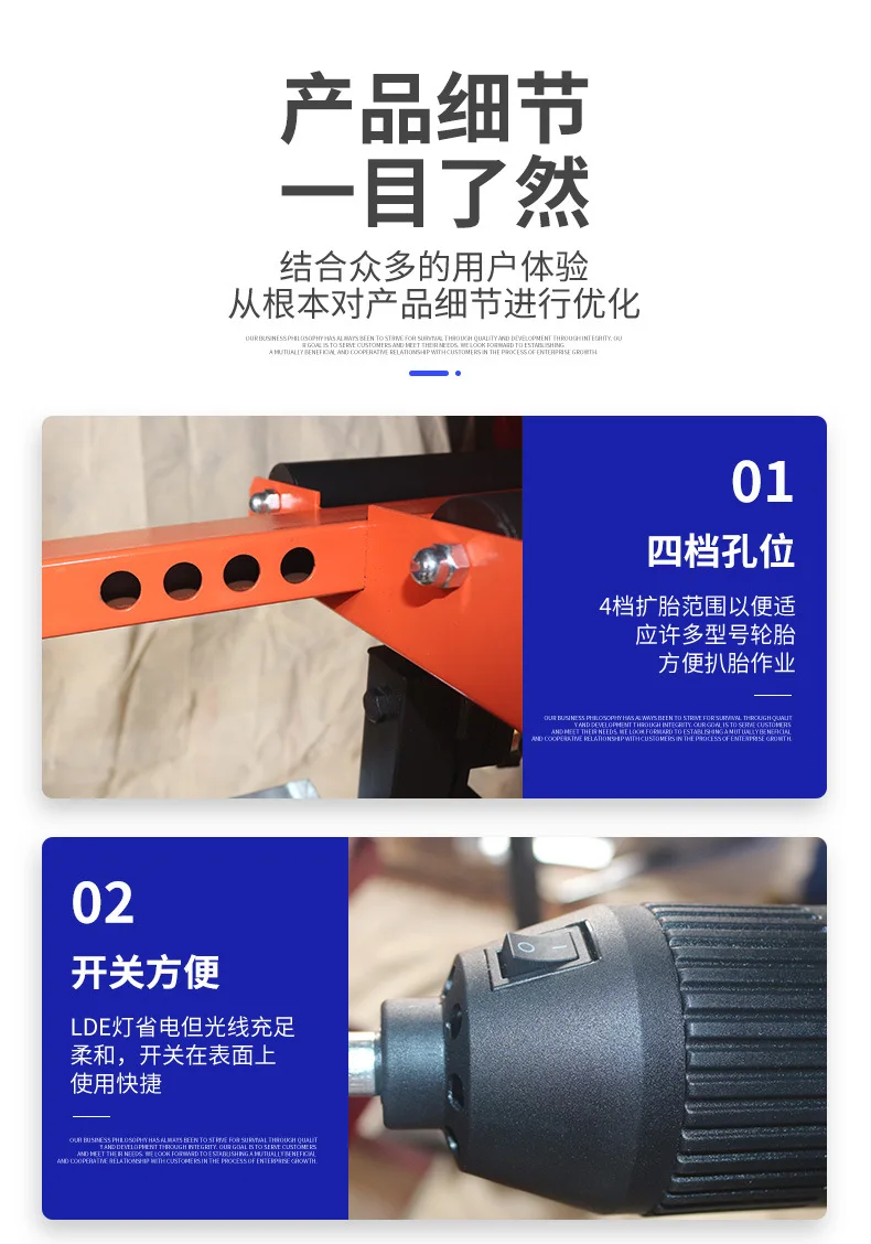 Auto Reifen Reparatur Manuelle Reifen Extender Auto Reparatur Reifen Extender Vertikale Licht Fuß Manuelle