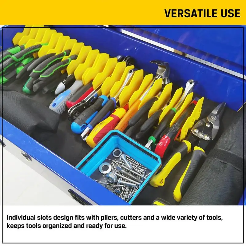 plier organizer 10 Slot Wrench Holder Space-Saving Upright Storage Rack Modular Toolbox Drawer Storage Shelf for Cutters Hammers