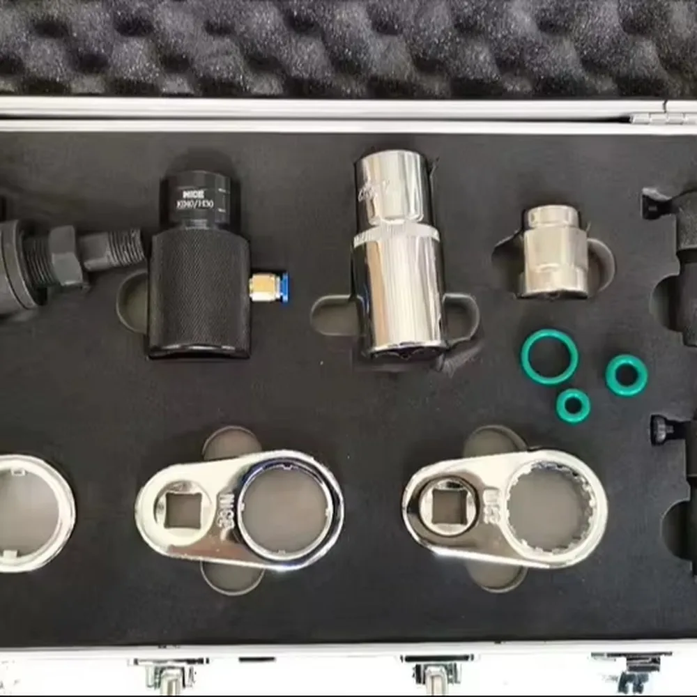 Professional Fuel Injector Removal Installer Tool Kit Automotive Repair Mechanic Garage Tool Durable Metal Construction