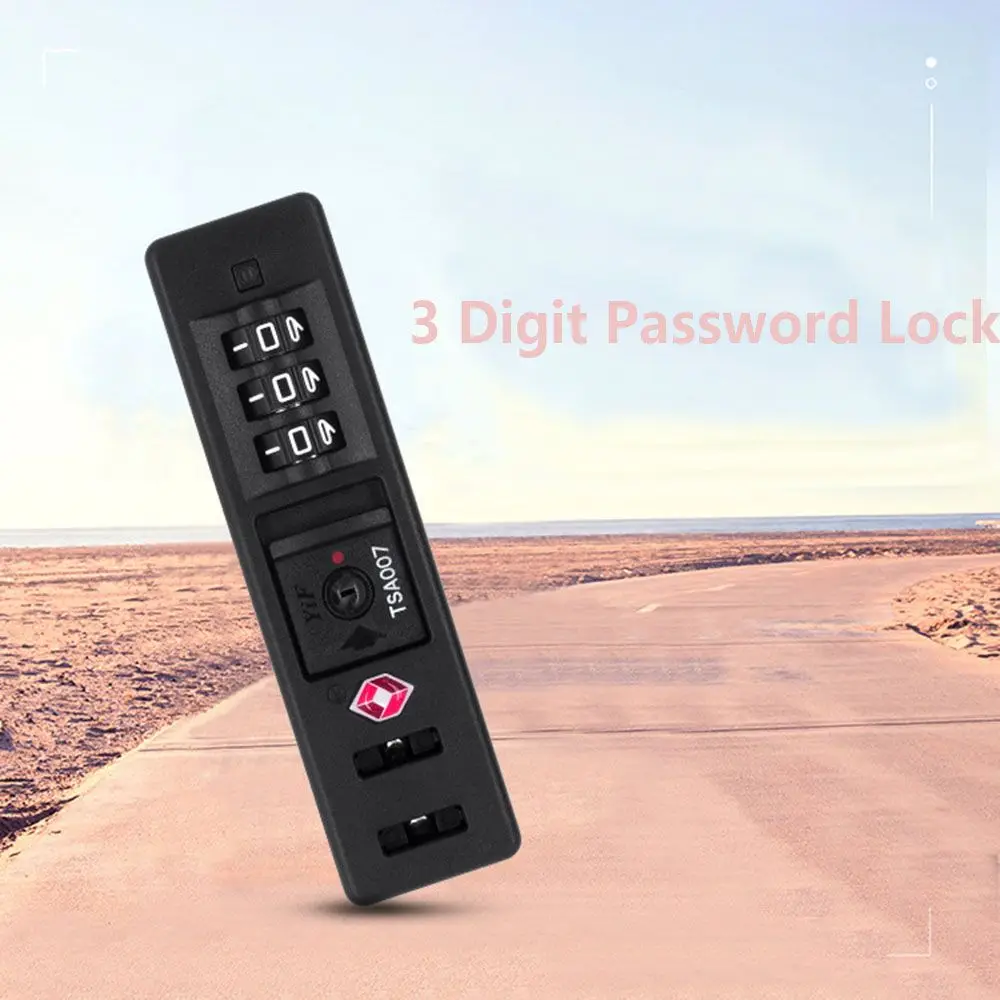 Hardware Protection Security Weatherproof TSA Customs Code Lock Safely Code Lock 3 Digit Password Lock Anti-theft