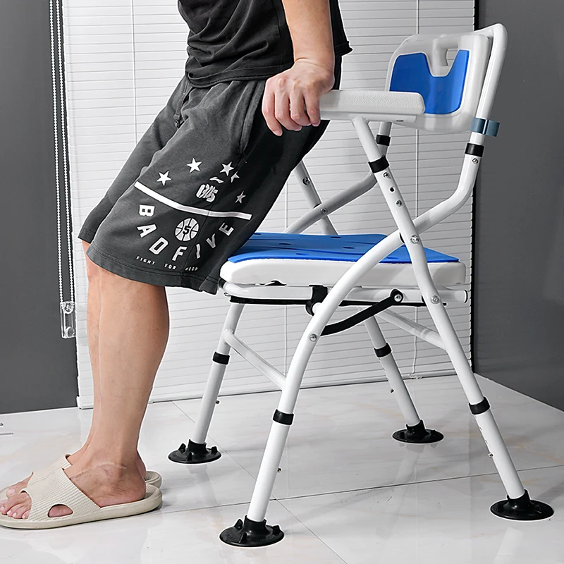 Portable Lifting Seat Unique Handle Elderly Chair Comfortable Sitting Bathtub Transfer Stool Duschstuhl Mit Rückenlehne Dusjstol