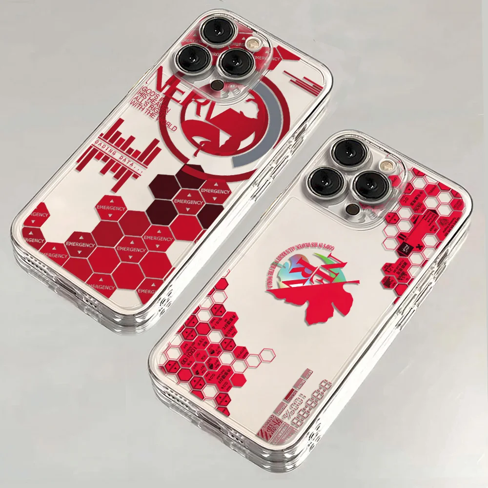 حافظة هاتف رائعة E-EVA لهاتف آيفون 17 16e 16 15 14 13 12 11 Mini Air Pro Max X XR XSMax 7 8 Plus شفافة ناعمة #1