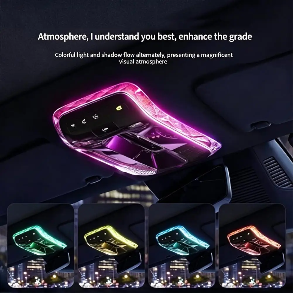 Car reading light for Mercedes Benz E Class E300L S C Class EQE GLC GLE Crysta Roof Ambient Light Decorative frame car interior
