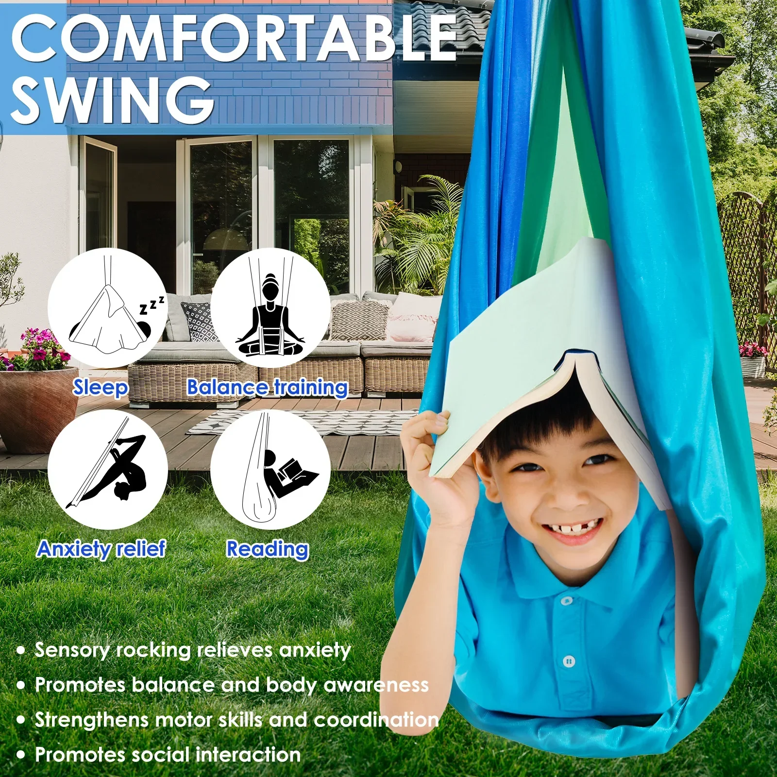 Balanço Sensorial Confortável - Kids Outdoor Furniture avaliação e preço