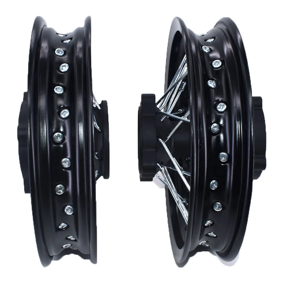 1.60X10 inch Front 1.60-10 inch Rear Aluminum Rims with sprocket and Brake Disc for CRF50 XR50 70 Apollo SDG 50cc 110 125cc