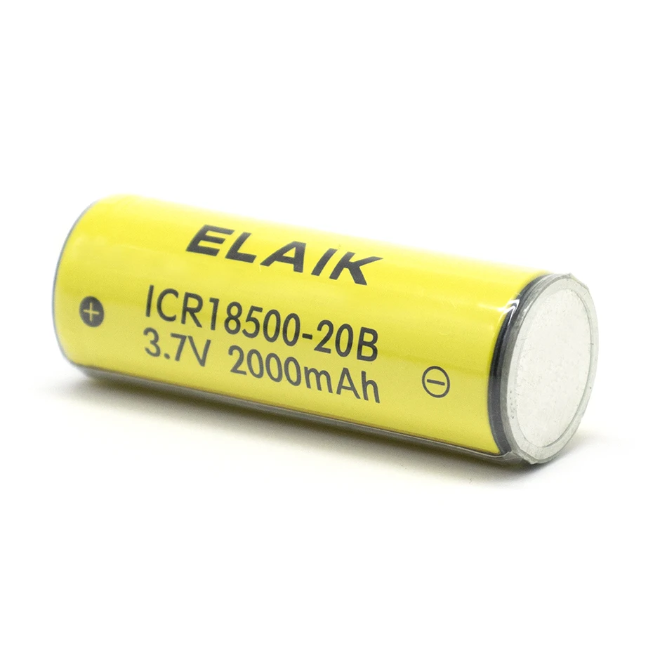 1PCS 3.7V 18500 Rechargeable Battery ICR18500-20B 2000mAh Recarregavel Lithium ion Battery With PCB