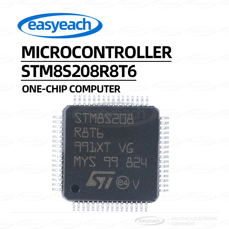 STM8S208R8T6 ST مكونات الالكترونيات الدقيقة وحدات التحكم الدقيقة وحدات التحكم الدقيقة رقائق معالج الدوائر المتكاملة