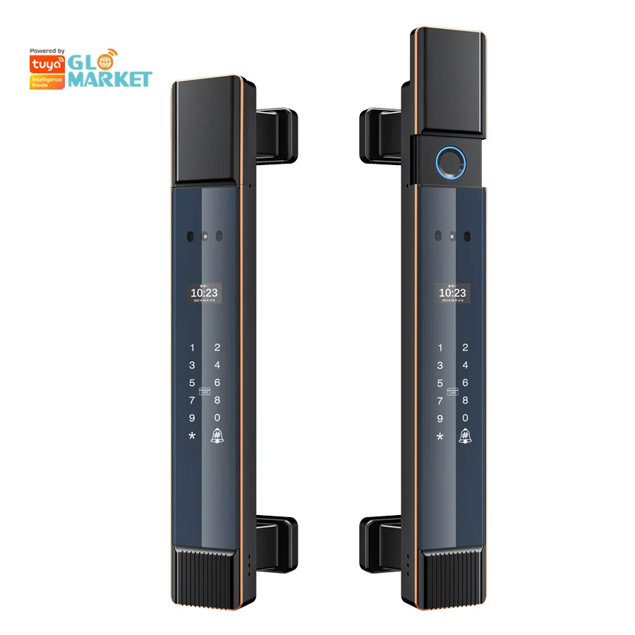 

Glomarket Fechadura Waterproof Face Palm Print Biometric Eletronic Lock Body Digital Fingerprint Tuya Smart Door Lock