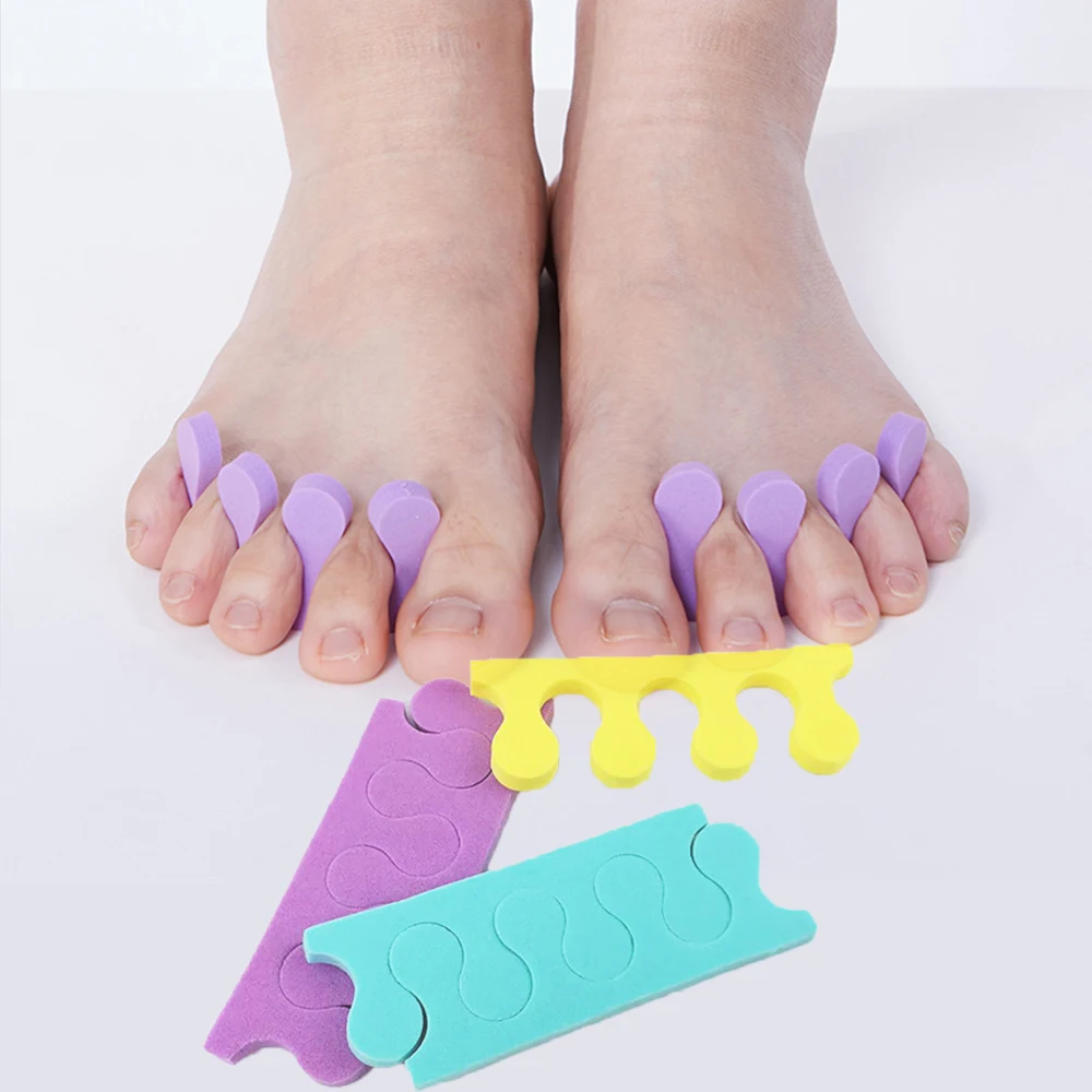 200Pcs Nail Art Toe Separators Sponge Soft Foots Care Tool for Pedicure