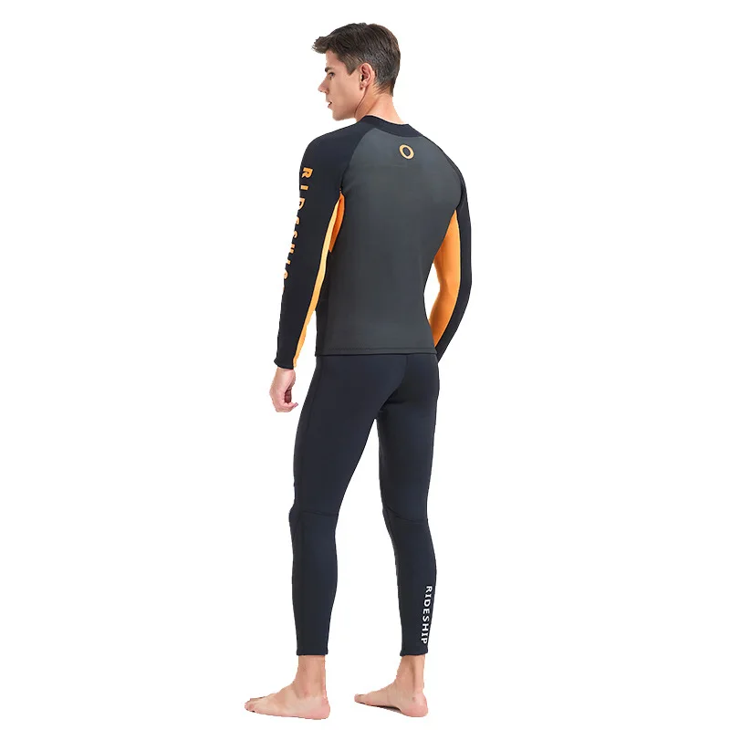 Oulylan 2024 Wetsuit Jacket 2mm Thermal Long Sleeve Neoprene Shirt Wet Suit Tops Diving Suits for Men Snorkeling Spearfishing