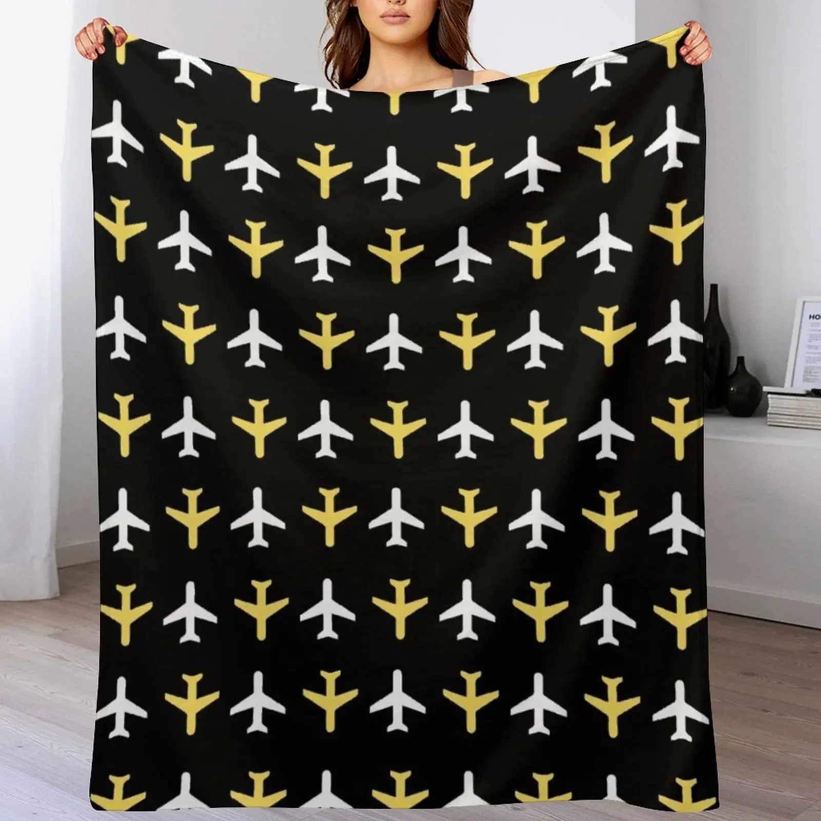 New little plane little Throw Blanket Soft Comfort Blanket for Reading Watching TV