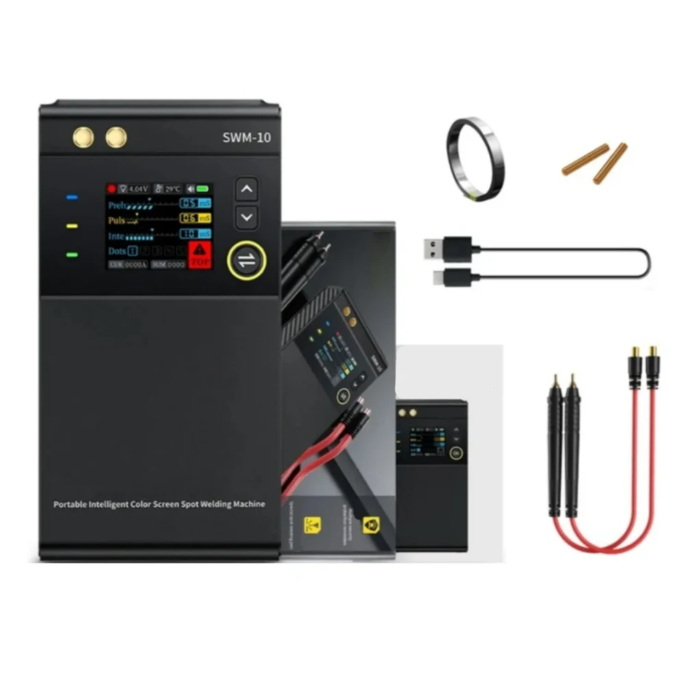 Intelligent Welding Device Lithium Battery Welder 1.8-Inch HD LCD Screen 1200A Max Current 5000mAh Power Battery