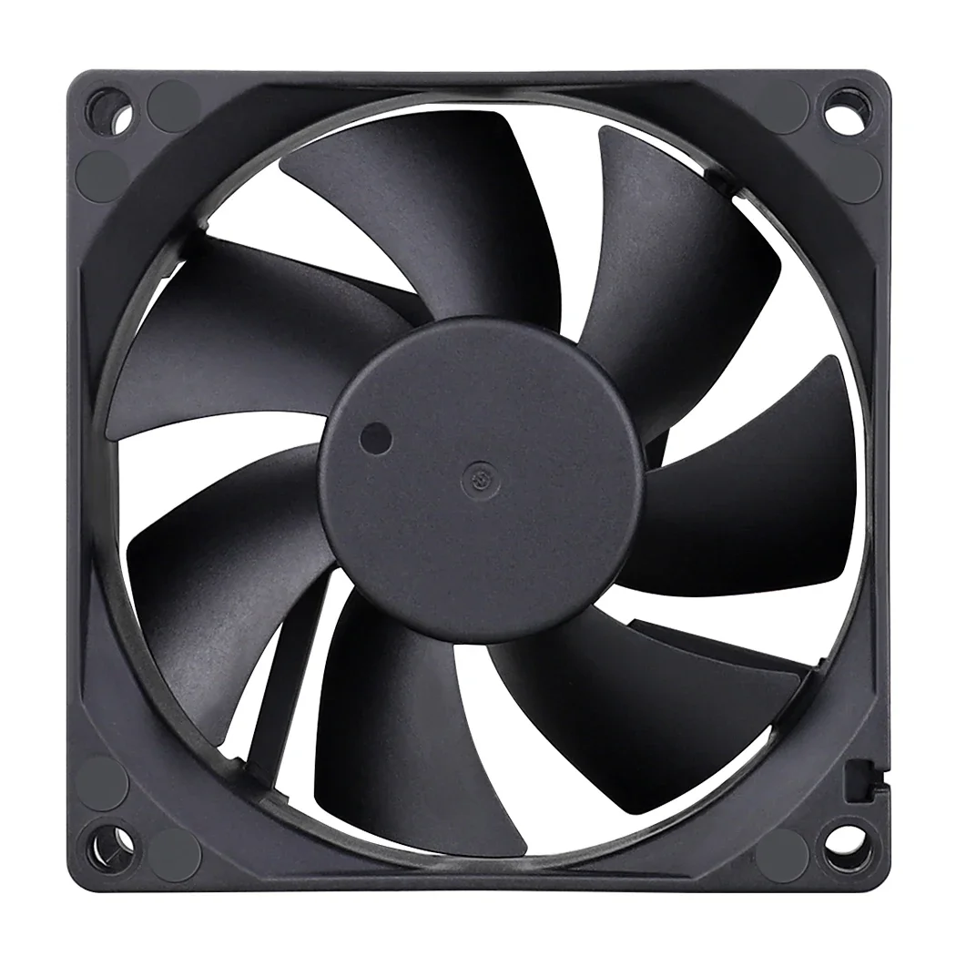 80MM Computer Case Cooler DC 12V 24V 80x80x25mm Dual Ball Cooling Fan 8025 2PIN Axial Fan 8CM for 3D Printer,DVR,NAS Cooling