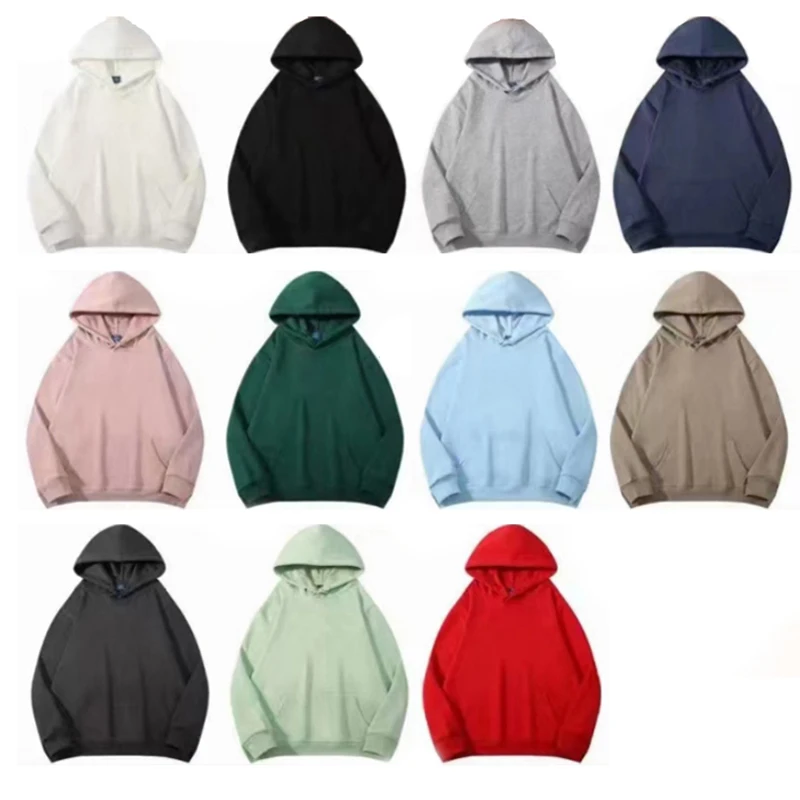 

2024 New Autumn Women Concise Solid Hooded Tops Lady Korean Version Baggy Long Sleeve Clothes Female Streetwear Cotton Pullover