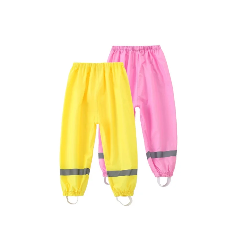 

Children's Rain Pants Waterproof Comfortable Play Water Sand Trousers Nursery Kids Polyester Fiber Medium Thin