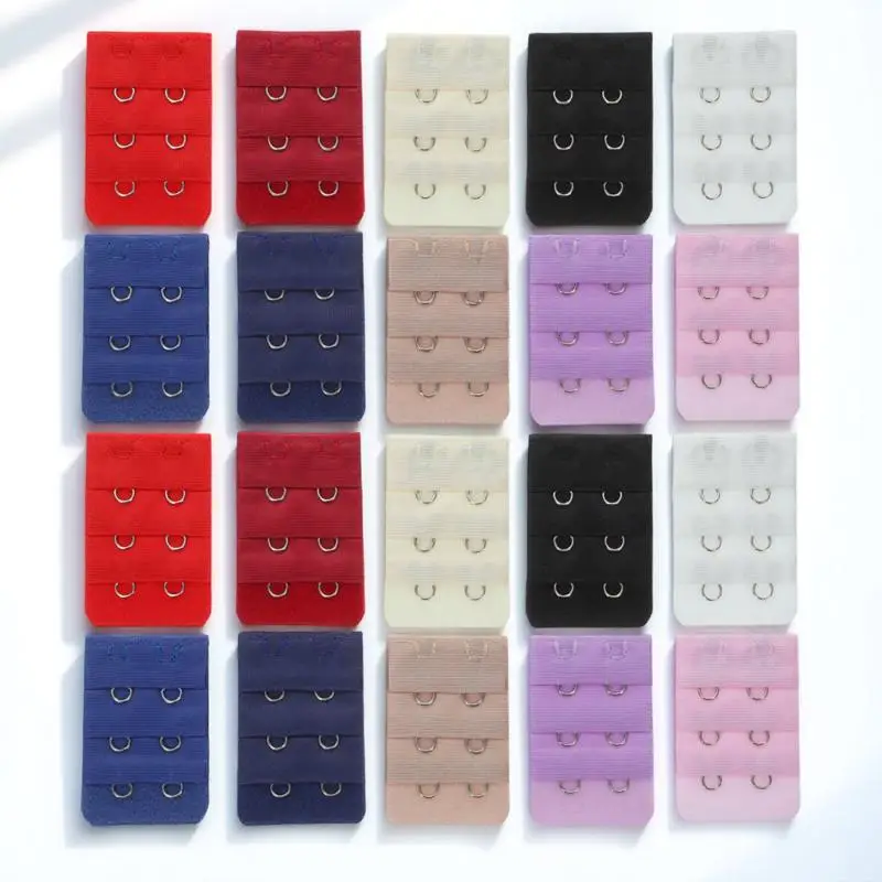 ตัวต่อสายเสื้อชั้นใน 20 ชิ้น: ตัวต่อตะขอเสื้อชั้นในสำหรับผู้หญิง ใช้กับเสื้อชั้นในแบบมีตะขอสองชั้นและสามชั้น ช่วยปรับขนาดชุดชั้นในให้สวมใส่สบาย