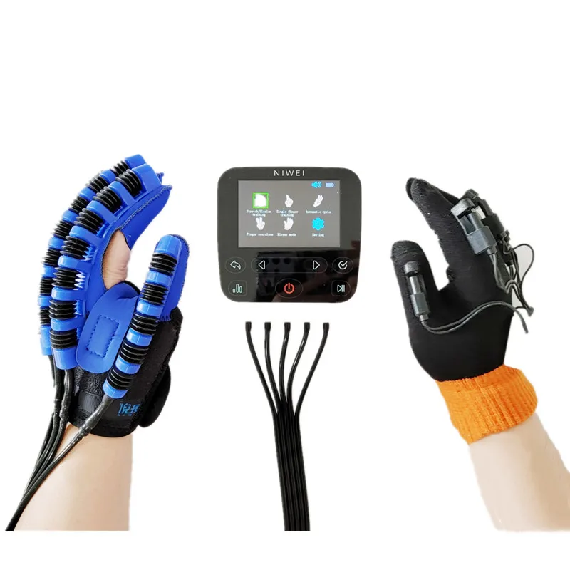 English Hand Functional Rehabilitation Robot Stroke Hemiplegia Training  Pneumatic Functional Machinery Split Finger Gloves