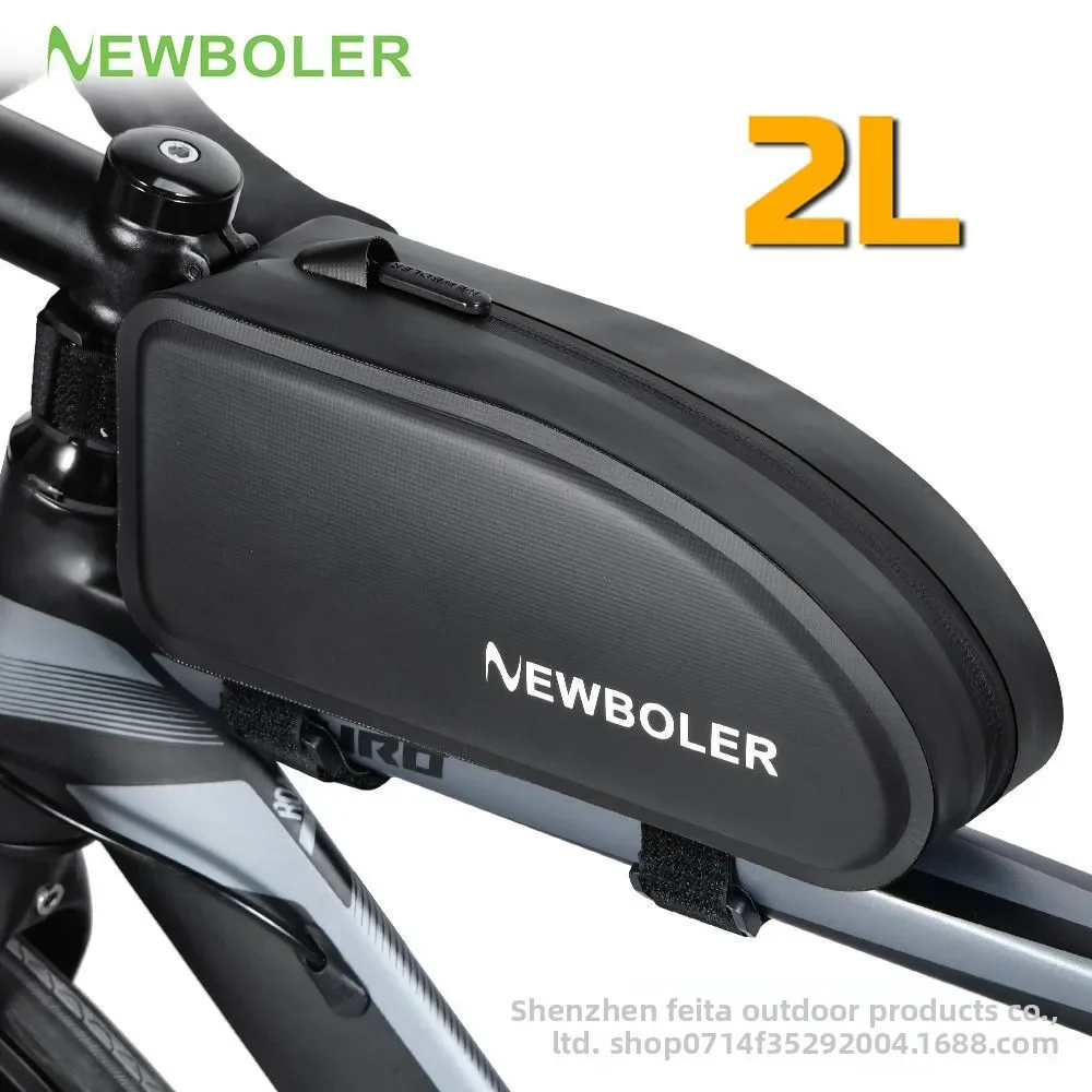 حقيبة بإطار دراجة مقاومة للماء - حزمة أنبوبية علوية ذات سعة كبيرة لدراجات الجبال والطرق