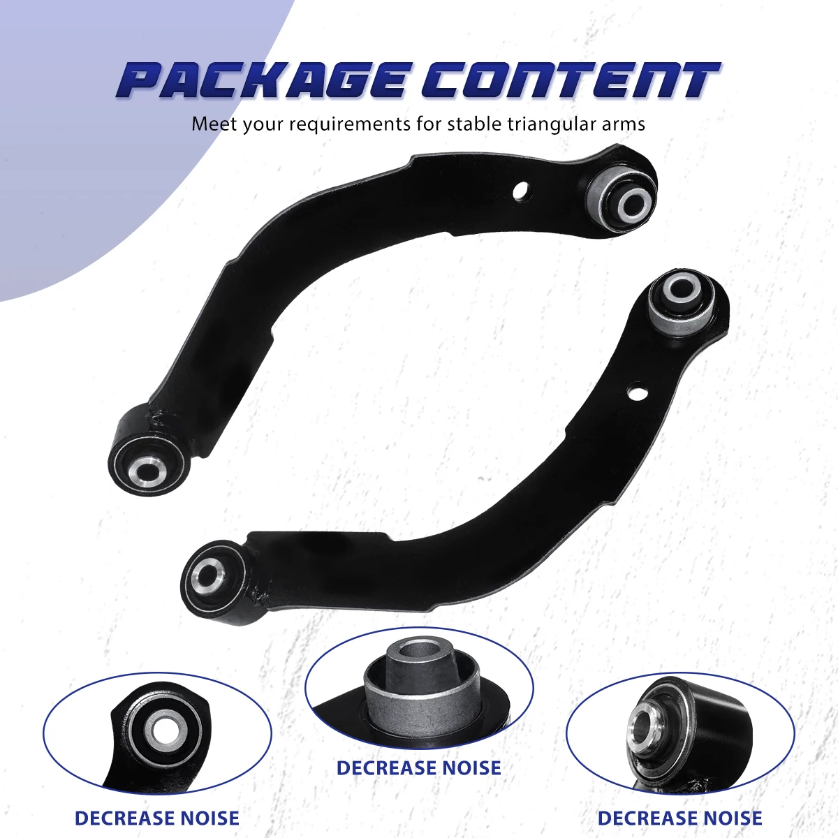 AzbuStag 6Pcs Rear Upper Lower Locating Lateral Control Arm Suspension Kit for Jeep Compass Patriot Dodge Caliber 2007-2017