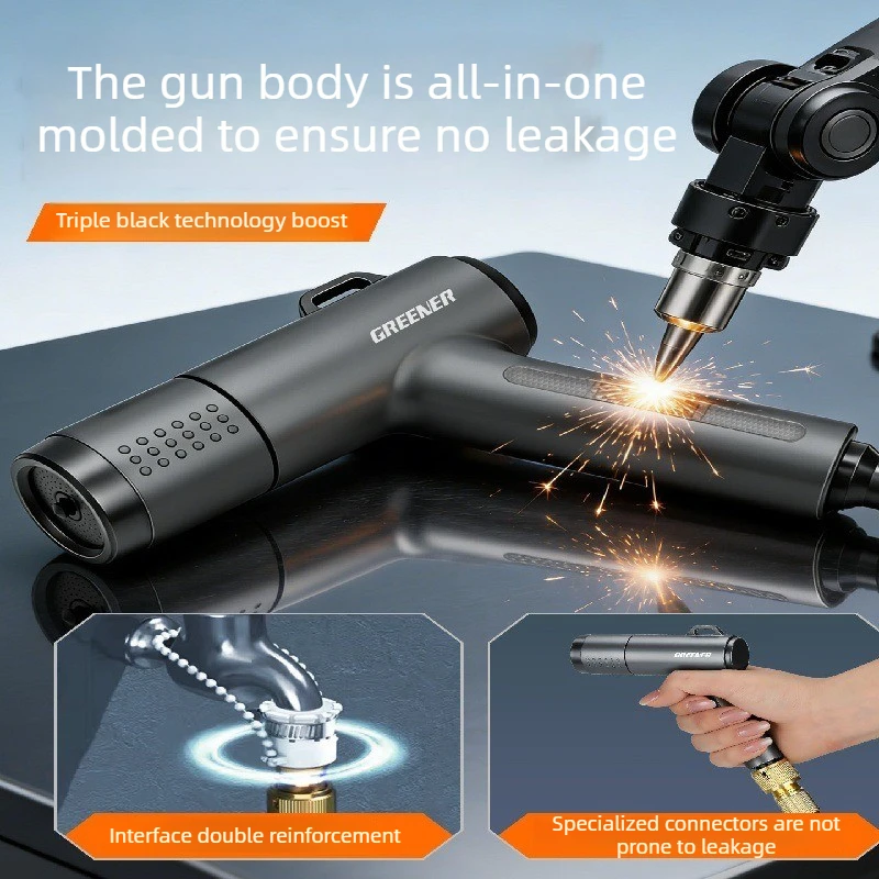 Household High Pressure Water Gun Nozzle Replaceable Rinse Hose Nozzle Pressurization Window Washer Nozzle Set Car Wash Tools