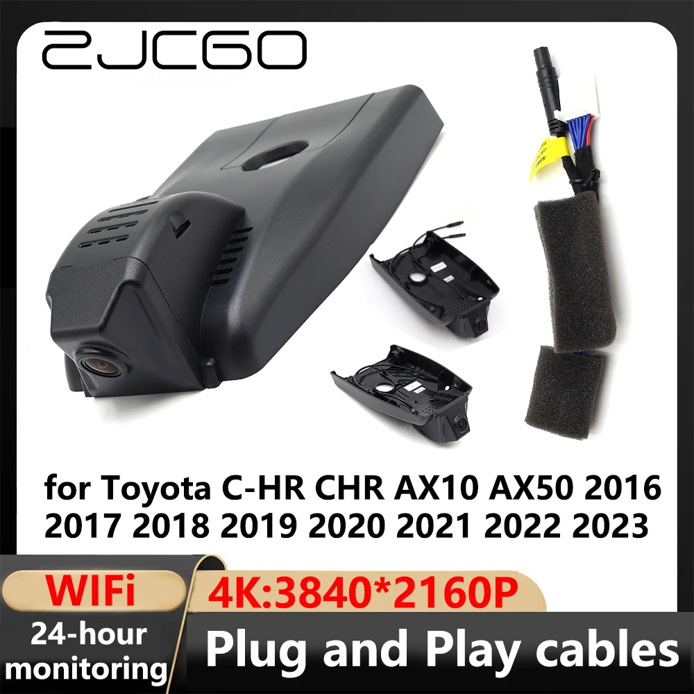 

ZJCGO 4K Wifi 3840*2160 Car DVR Dash Cam Camera Recorder for Toyota C-HR CHR AX10 AX50 2016 2017 2018 2019 2020 2021 2022 2023