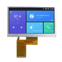 Módulo de pantalla lcd TFT brillante sin contacto, controlador ILI6485A, 4,3 pulgadas, 480xRGBx272, 40PIN, RGB