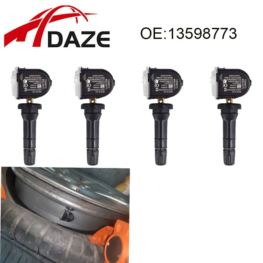 DAZE 13598773 Tire Pressure Monitoring Sensor 433 MHz For Cadillac CT6 XT5 SRX Buick LaCrosse Regal Chevrolet Malibu Bolt Opel