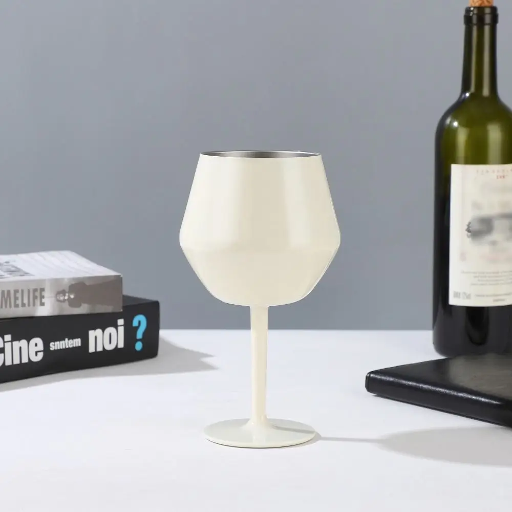 Water Cup Detachable Stainless Steel Red Wine Cup Insulated Drop-resistant Wine Goblet Gradient Color Durable Champagne Cup Pub