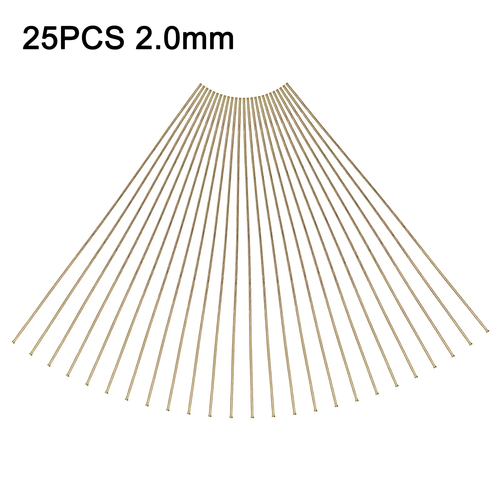 25PCS Brass Brazing Wire Rods for Oxy-Fuel Welding with Solidus 1634F Liquidus 1661F and 130N/mm2 Tensile Strength