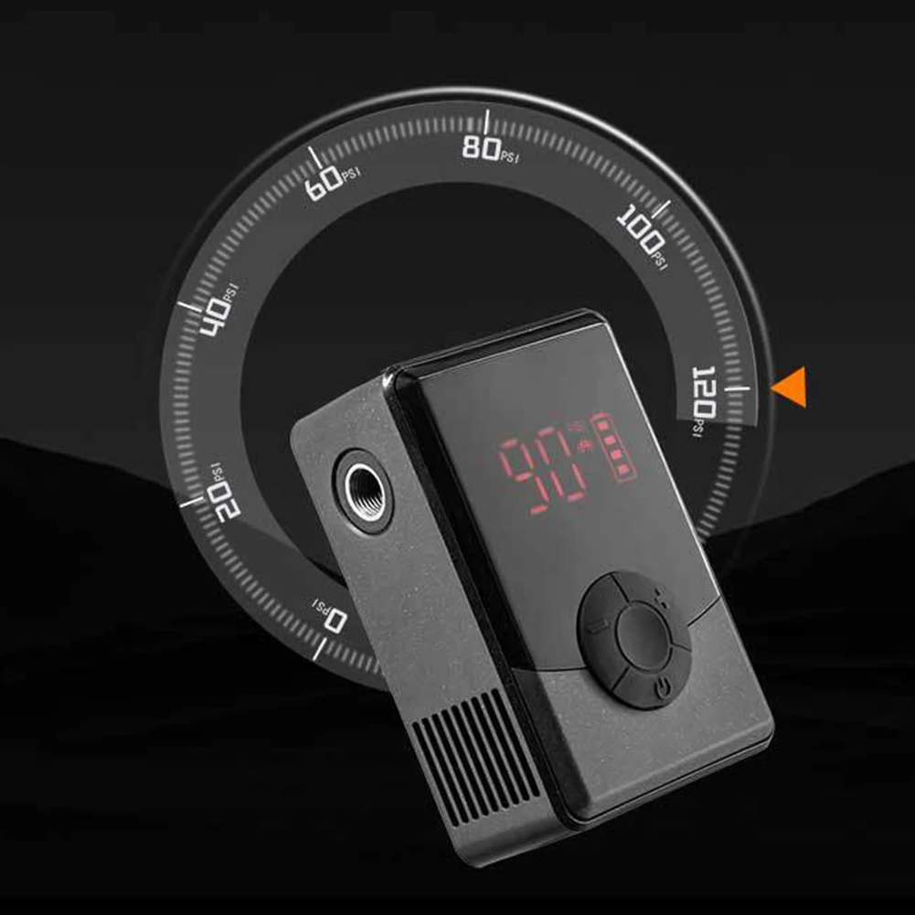 

Rechargeable Wireless Bicycle Air Pump for For road and Mountain Bikes High Speed Brushless Motor for Quick Inflation