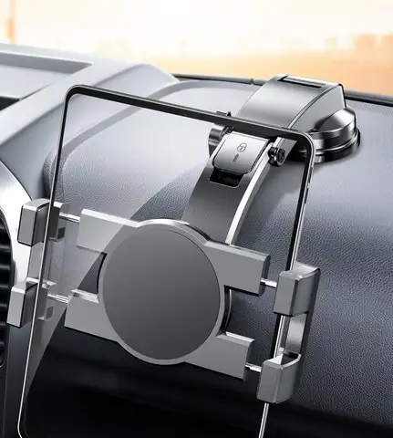 Car Dashboard Tablet Holder with Suction Cup Mount and Large Clamp for 6"-11" iPad and Samsung Galaxy Tab Accessories