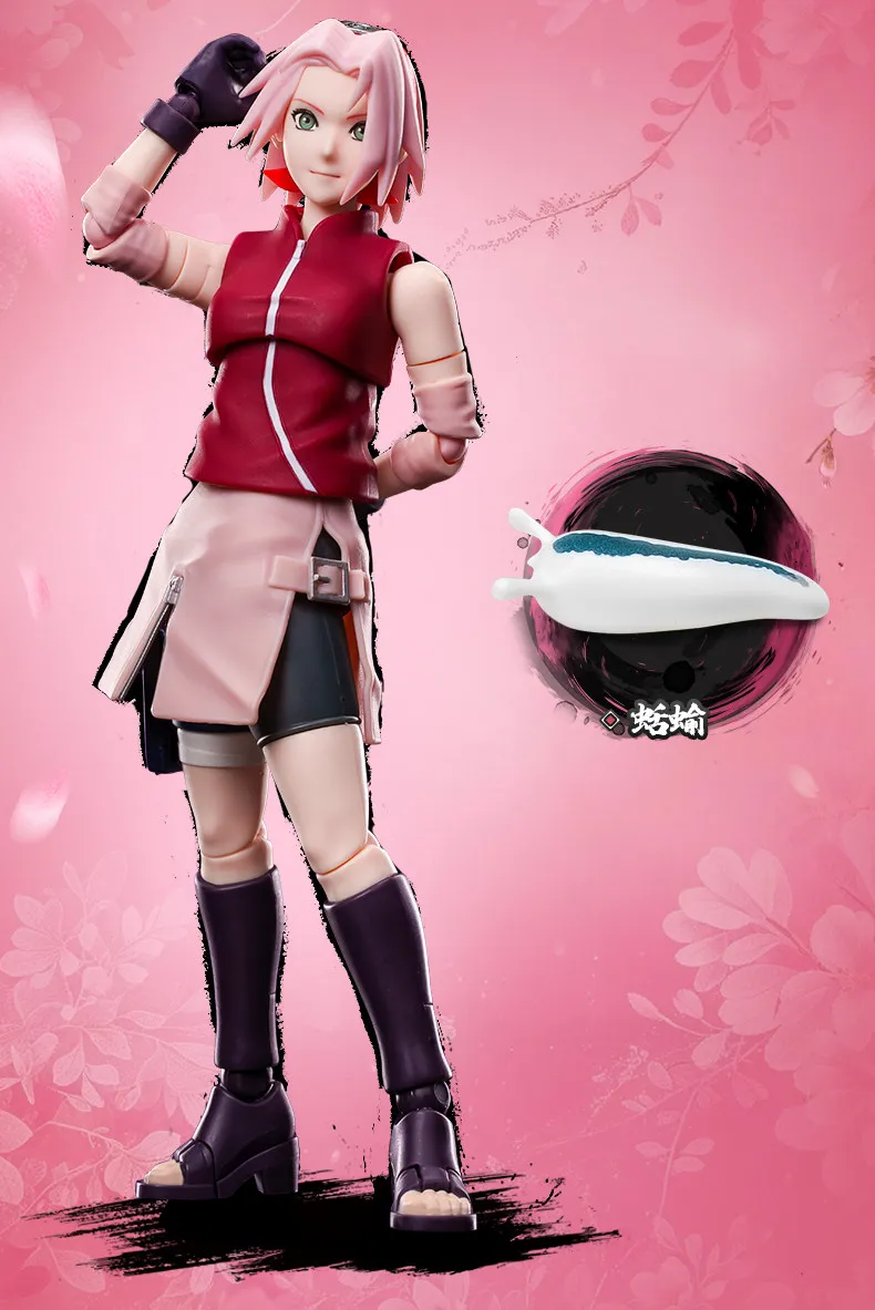 Genuine Blokees Naruto Model Kits Namikaze Minato Hatake Kakashi Haruno Sakura Madara Sasuke Figures Assembly Trendy Toy Gift