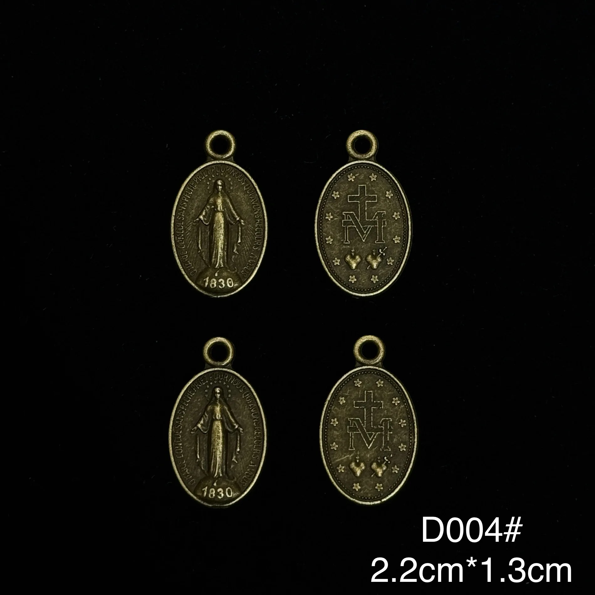 10Pcs Catholic Saint Medal Charms St Anthony St Michael St Christopher Guadalupe Miraculous Medal for DIY Rosary Jewelry view 4