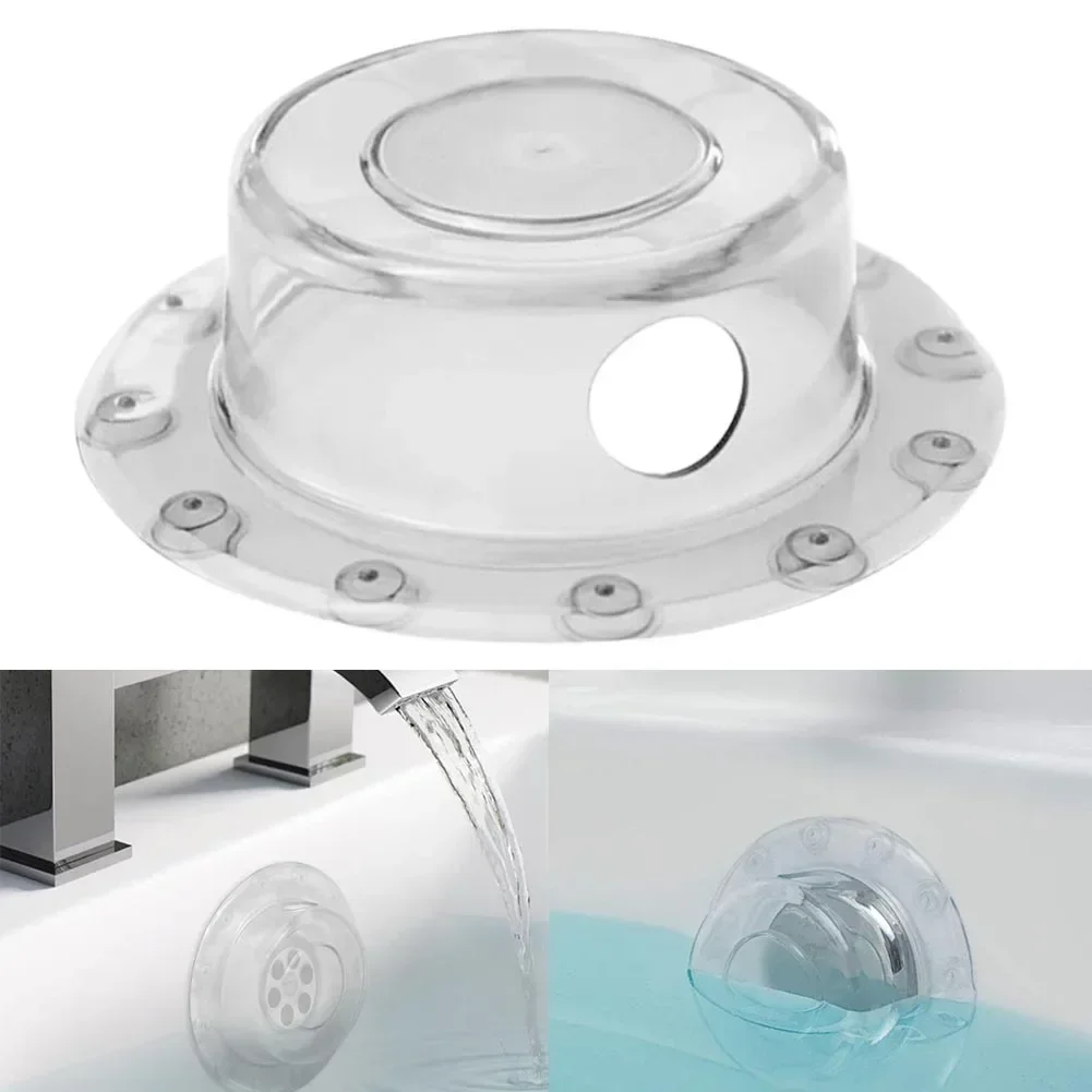 

PVC Bath Overflow Drain Cover Anti-overflow Bathtub Tray Stopper Add Extra Inch Water For Tub Warmer Bathroom Accessory NEW