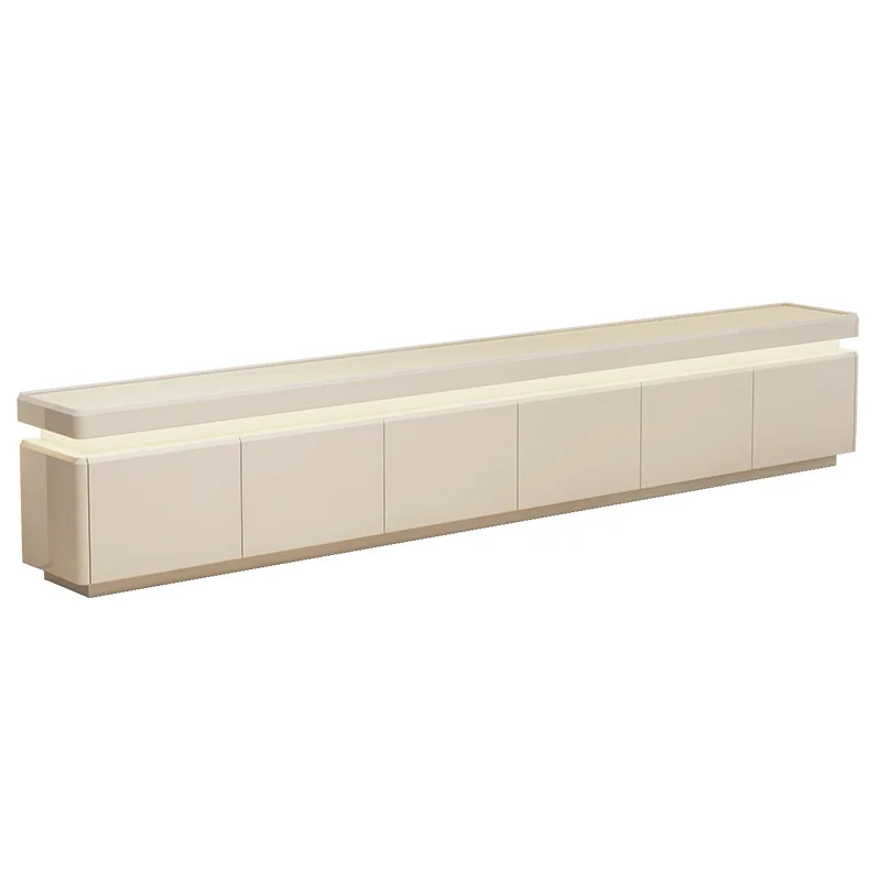 

Living room TV cabinet Floor cabinet Household light luxury high-end TV cabinet Coffee table combination Cream wind small