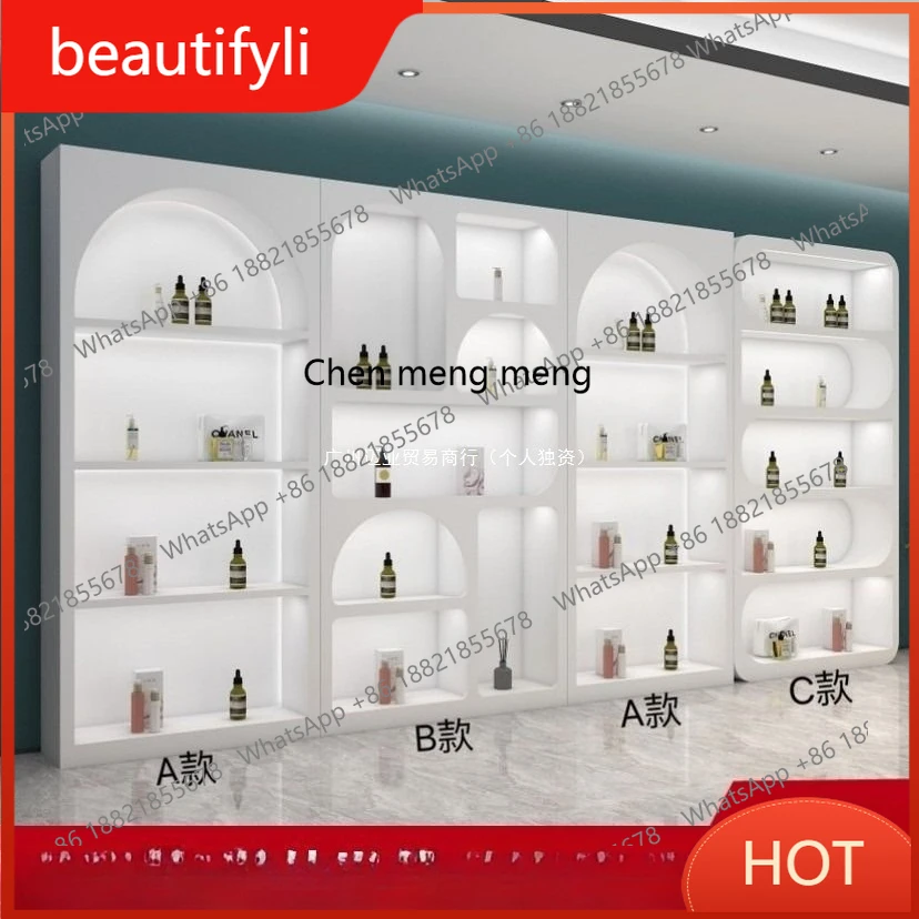 A139 Display cabinet Beauty salon background display cabinet Special-shaped cabinet Multifunctional combination beauty product