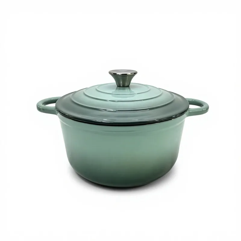 Cast iron casserole, Dutch baking pan, enamel coated, dishwasher washable, oven friendly