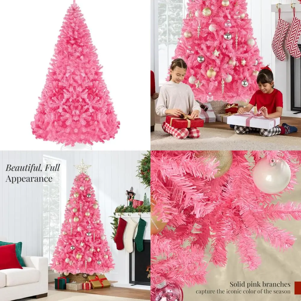 

9-футовая искусственная рождественская елка премиум-класса без подсветки сосны с плотными ветвями для реалистичного праздничного украшения и простой сборки