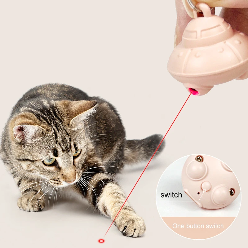 Cat Laser Toy Pointer Cat Collar Automatic Interactive Cat Toy for Kittens Dogs Game USB Charging Electric Training Pet Items