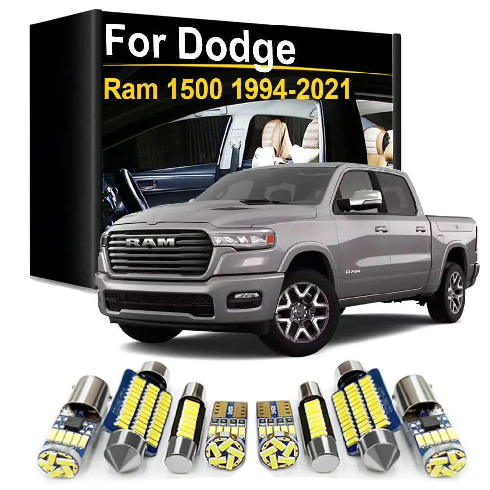 Interior LED Light Kit Canbus For Dodge Ram 1500 Pickup 1994- 2009 2010 2011 2012 2013 2014 2015 2016 2017 2018 2019 2020 2021