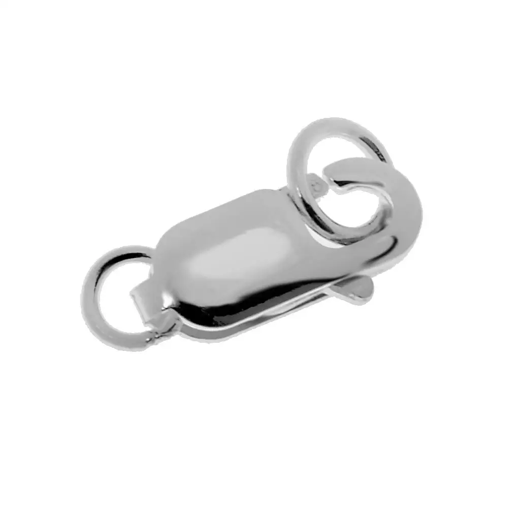 925 Sterling Silver Craft Lobster Clasps Necklace Bracelet Findings 12 14 8 mm
