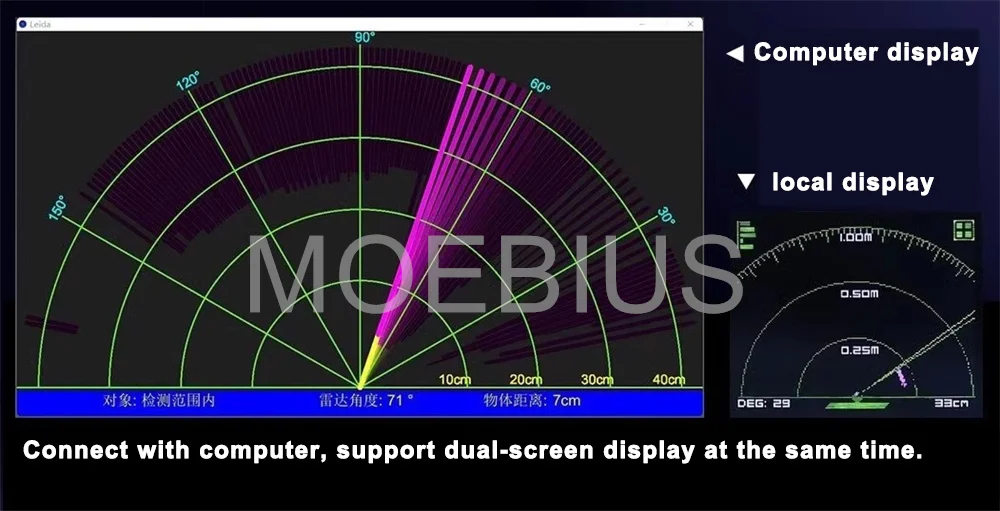 Moebius Ultraschall-Radar warner kompatibel mit Arduino Programmier spielzeug DIY Stiel Kit