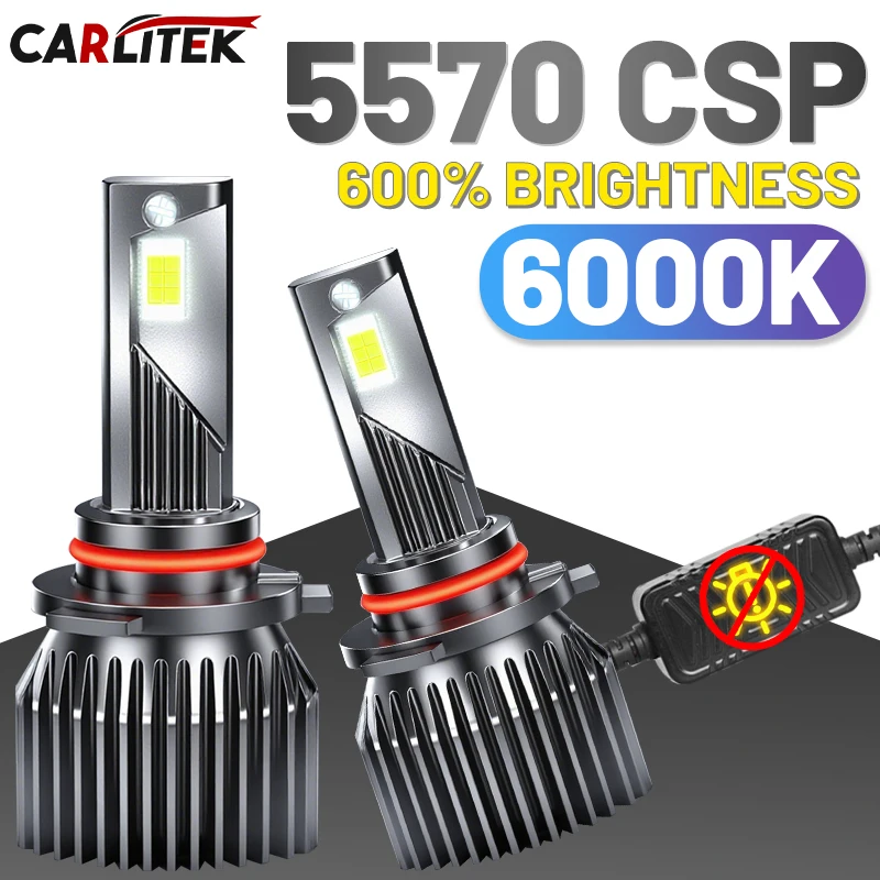 

CARLitek H7 H4 H11 Светодиодная фара высокой мощности 5570 CSP Canbus H1 H8 9005 HB3 9006 HB4 Турбо-лампа Автомобильная светодиодная фара 800% яркая