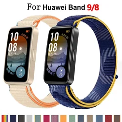 Pulseira de nylon para Huawei Band, Substituição de alça para Huawei Band 8 e 9, Sports Correa para Huawei Band8 e 9