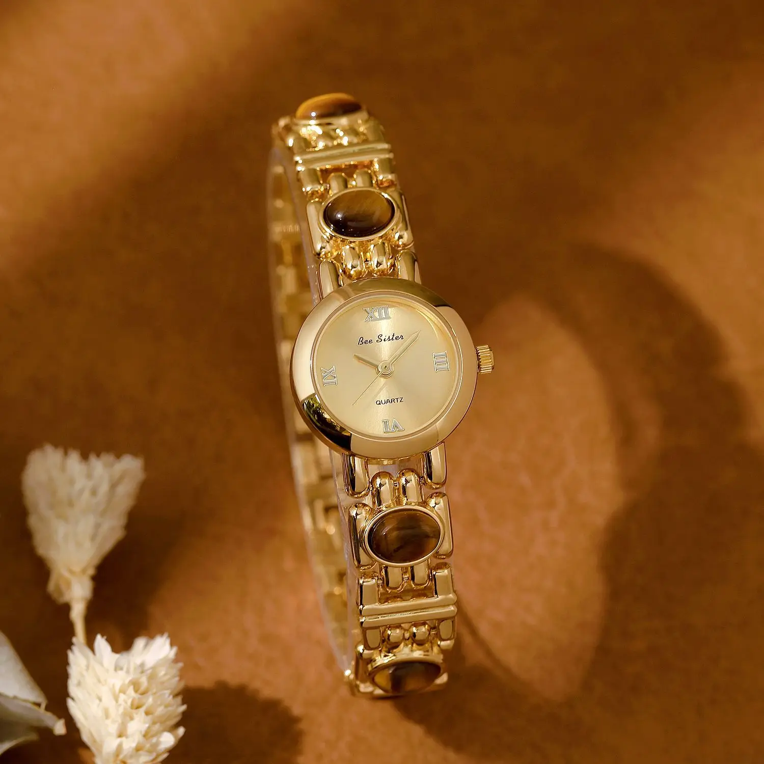 2025 relojes Vintage de gama alta para mujer, reloj de cuarzo con piedras de Jade naturales elegantes a la moda, reloj de mano Retro resistente al agua, regalos