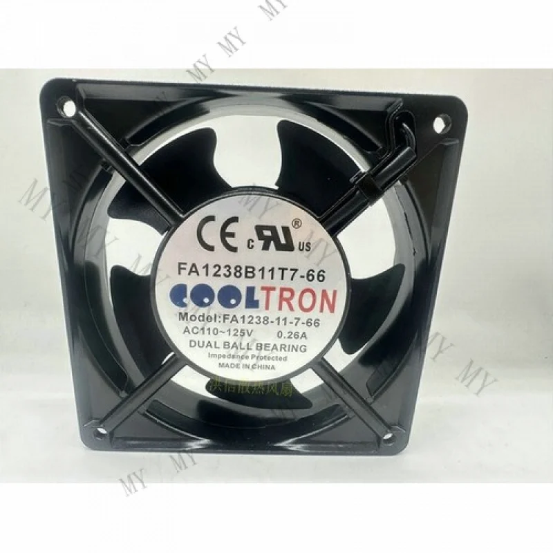 

TT 1 PCS FOR COOLTRON FA1238B11T7-66 AC100-125V 12038 12CM aluminum frame fan #
