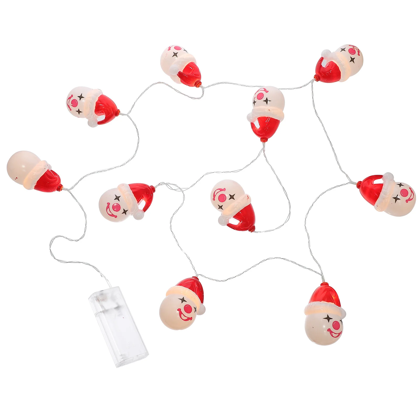 

1Pcs Christmas Clown Lights String Xmas Hanging Lamp Decor 10 LED Beads Warm Outdoor Garden Party String Lights