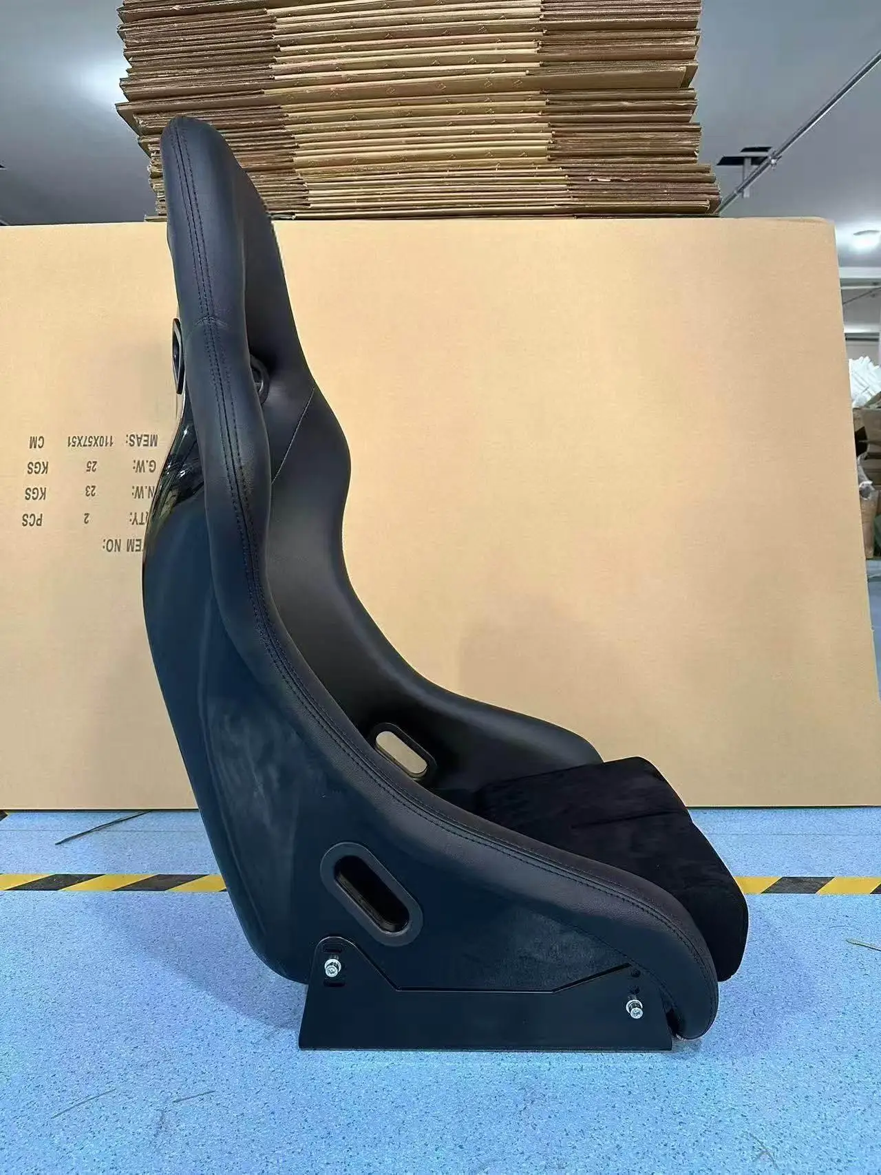 DOS Customized Designed Adjustable Universal Black Sport Carbon Racing Car Bucket Chair Seat