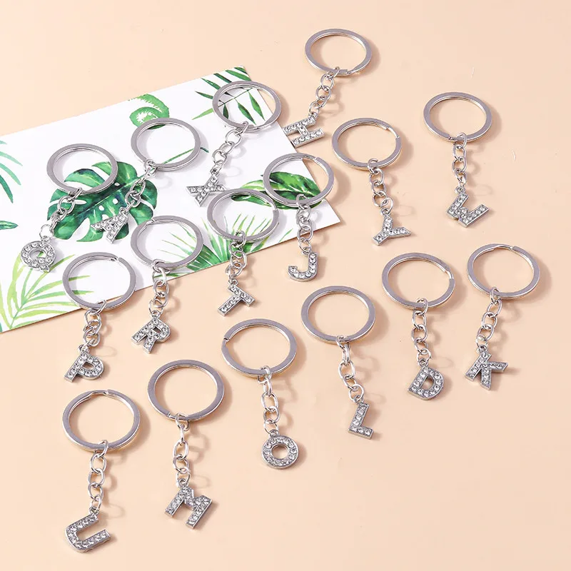 Aihua Minimalistischer Anfangsname, 26 Buchstaben, Anhänger, Schlüsselanhänger, Kristall, A-Z, Alphabet, Schlüsselanhänger für Damen und Herren, Geburtstag, Schmuck, Geschenke – Detail 3