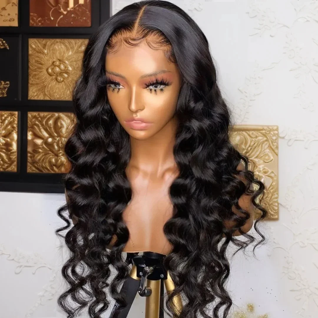 250% 13x6 HD Lace Frontal Wig 100% Human Hair Loose Deep Wave Frontal Wigs For Women 13x4 Lace Front Human Hair Wig High Density